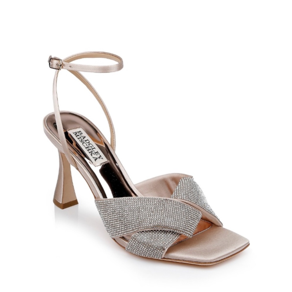 Badgley Mischka Women's Brinlee 75MM Embellished Stiletto Heel Sandals - NWT